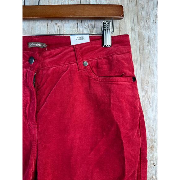 J. McLaughlin Watson Pants Womens‎ 6 Red Velvet Solid Slim Stretch Skinny NEW - Picture 5 of 11